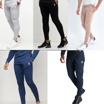 Gym King Basis Designer Sweatpants Jogging Bottoms Slim Fit Mens Joggers New • £19.99