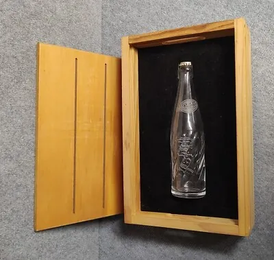 Rare PBG Group Crystal Bottle W/ Wooden Box Signed Etched On Back 10 Year Pepsi  • $590.11