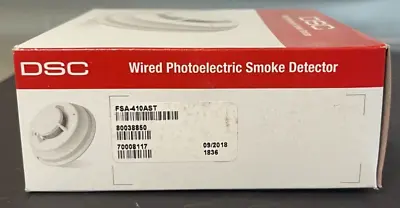 Brand New DSC FSA-410AST 4-wire Photoelectric Smoke Detector Sounder & Heat Det • $38.99