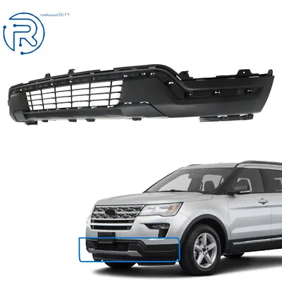 Textured Front Lower Bumper Cover Fascia Black For 2018-2019 Ford Explorer Sport • $179.51