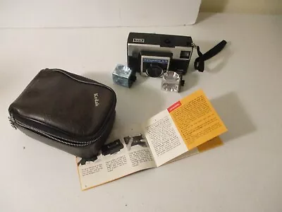 Vintage Kodak Instamatic Camera X 15 Case Booklet 2 Flash Cubes 1971 Collectible • $24.99