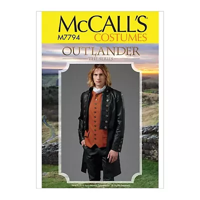 Mccalls Sewing Pattern Men's Outlander Costume 7794 • £6.95