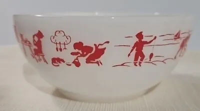 Fire King Child's Cereal Bowl Vintage God Cares Prayer White Milk Glass 5   • $18