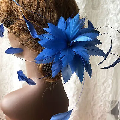 Wired Mount Feathers Flowers Feathers Fascinator Millinery Trimming • £15.99