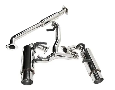 Dual 4  Tip Muffler Catback Exhaust System For13-16 Scion FR-S/13-20 Subaru BRZ • $279.99