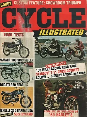 1968 December Cycle Illustrated - Vintage Motorcycle Magazine • $14.38