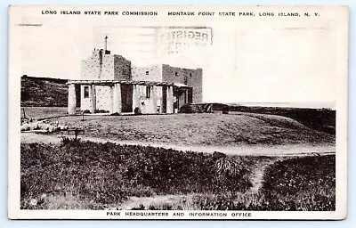 C1932 Montauk Point Long Island New York Park HQ & Info Office Vtg NY Postcard • $15.47