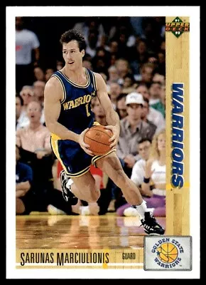 1991-92 Upper Deck Sarunas Marciulionis Golden State Warriors #354 • $0.99