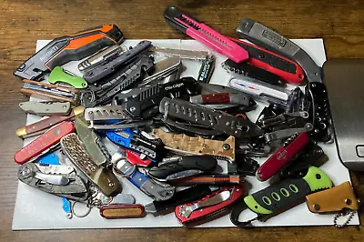 Lot Of TSA Folding Pocket Multi Tools 10+ LBS Variety Mix Knives Assorted TSA • $70