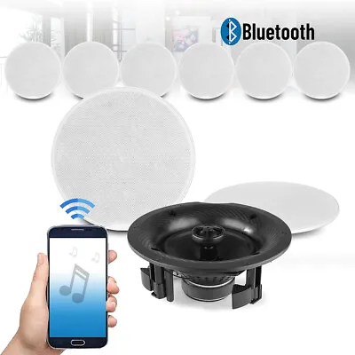 £389 • Buy 6.5  Multi Room Bluetooth Ceiling Speaker Set 4 Zone Music Home Sound System