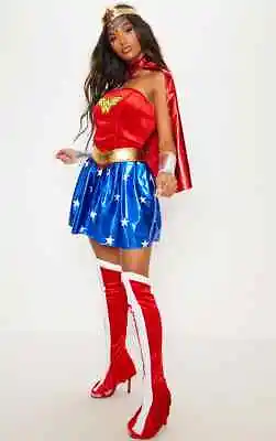 £24.99 • Buy Adult Superhero Wonder Woman Corset Costume 