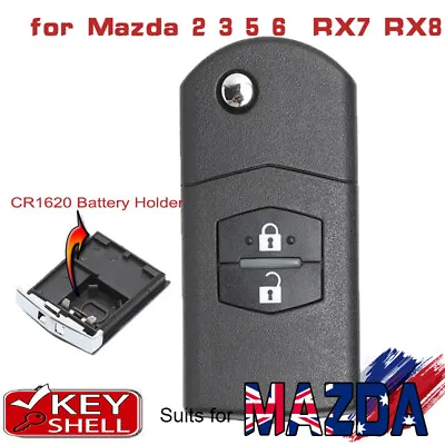 $12.90 • Buy 2 Button Remote Key Shell Case Fob For Mazda 2 3 5 6 RX7 RX8 MX5 CX7 CX9 BT50