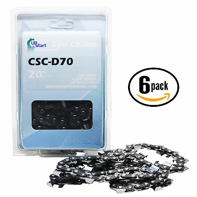 6-Pack 20  Full Chisel Chainsaw Chain For Echo Cs 510 501 - 3/8  .050  70 DL • $55.99