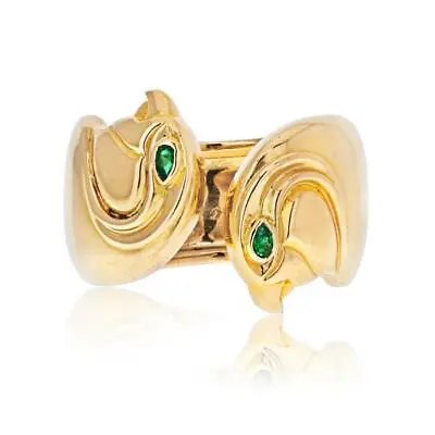 Vintage Cartier Anoubois Ring Falcon Head 18K Yellow Gold Size 50  • $16052.16