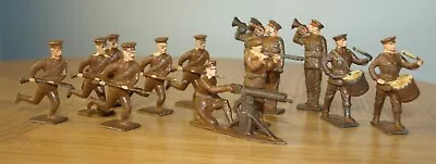 Lead Soldiers John Hill/Johilco Khaki X 13 Figures 1920-1940 • £9.99