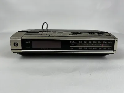 Vintage General Electric GE Digital Alarm Clock Radio Buzzer Model 7-4634B AM/FM • $19.99