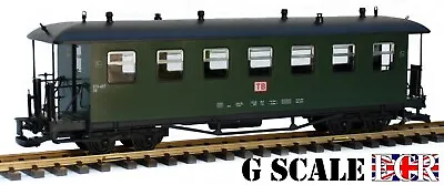 BRAND NEW G SCALE 45mm GAUGE RAILWAY PASSENGER CARRIAGE GREEN GARDEN COACH TRAIN • £44.95