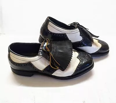 Vintage ARNOLD PALMER Golf Shoes By Eaton Neoprene Spikes Men's Approx Size 10 • $123.75