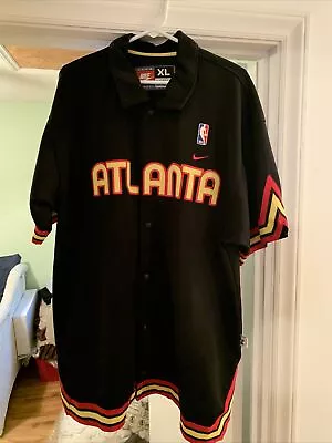 Vintage Atlanta Hawks Nike Retro Rewind 1974 Practice Warm Up Jersey XL • $30