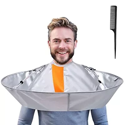  Hair Cutting Haircut Cape - Haircut Cape Umbrella Waterproof Silver And Orange • $17.07