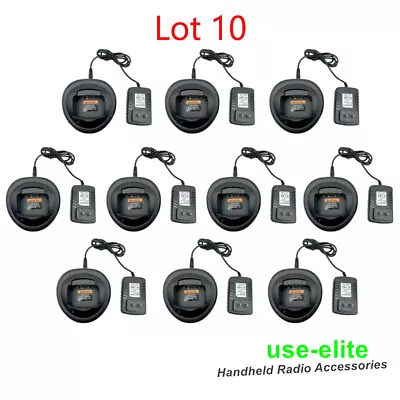 Lot10  Desktop Charger Set For HT750 HT1250 HT1250.LS  HT1550 EX500 EX600 Radio • $129