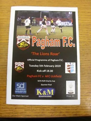 05/02/2019 Pagham V AFC Uckfield [Sussex County RUR Charity Cup] . Any Faults Wi • $4.96