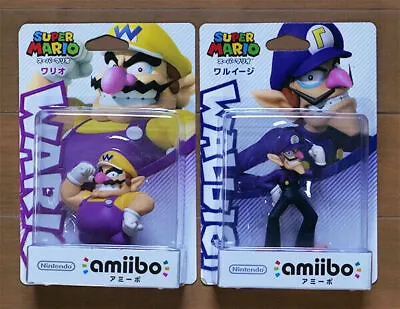 Nintendo Amiibo Wario＆ Waluigi Set  (Super Mario Series) JAPAN Import NEW • $104.53
