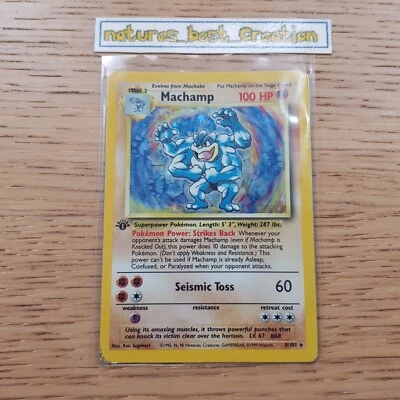 £7.99 • Buy GOOD Condition Machamp 8/102 Holo/Shiny Pokemon Card, Base Set Rare 1999