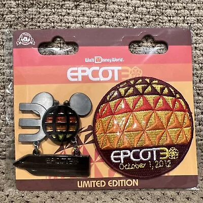 Walt Disney World  Epcot 30th Anniversary Pin & Patch LE 2500 • $29