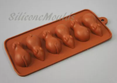£3.99 • Buy Chocolate Mice Sugar Mouse Sweet Candy Silicone Bakeware Mould Silicone Mold Tin