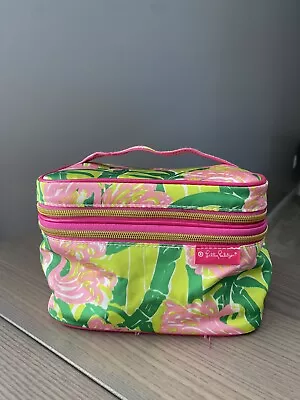 Lilly Pulitzer For Target Large Floral Print Cosmetic Make Up Travel Bag • $23