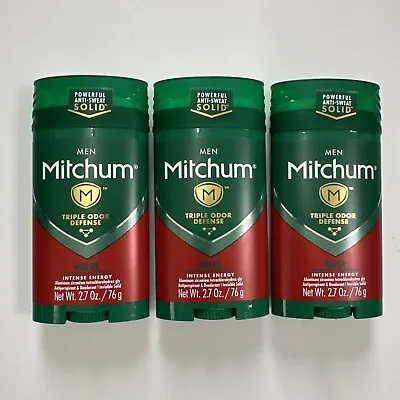 (3) Mitchum Men's Deodorant Antiperspirant Stick Triple 2.7 Ounce • $27.99