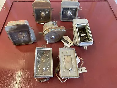 1940 's 1950 's Dash Clock Lot Of (7) Part For Dodge Plymouth Chrysler Desoto • $24.99
