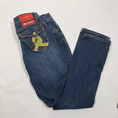 Ecko Red Jeans Womens Size 11/12 Straight Leg Flap Pockets • £17.31