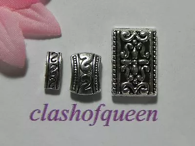 Tibetan Silver 2 Or 3  Hole Spacer Bar Beads Jewelry Findings ✰✰USA Seller✰✰  • $1.89