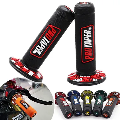 Pair 7/8  1  Motorcycle Handlebar Grips Hand Grip Rubber For Off Road Dirt Bike • $9.99