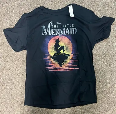 Disney Men's Size Large The Little Mermaid Sunset Silhouette T-Shirt NWT • $8.89