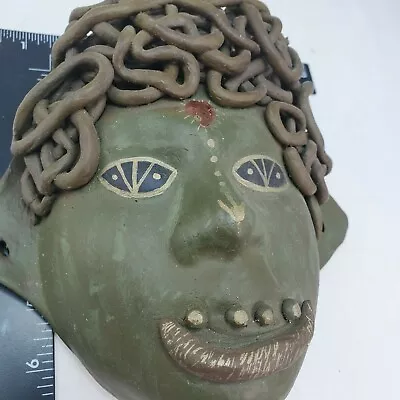 Handmade Clay Headpiece Medusa Halloween Scare Signed • $39