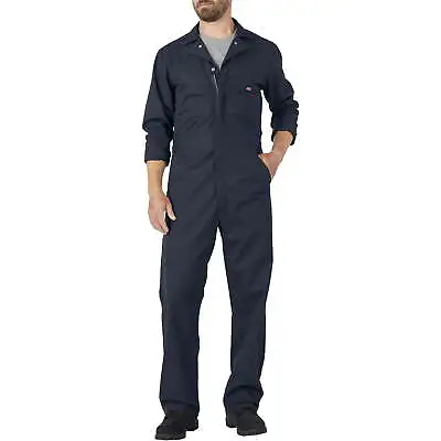 Genuine Dickies Men's Navy Blue Temp Control Long Sleeve Flex Coveralls: MR-2XLT • $39.99