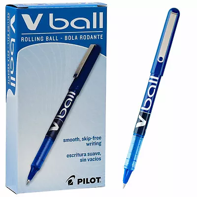 Pilot 35201 Vball 0.5 Blue Pure Liquid Ink Ex Fine Rolling Ball Pen Box Of 12 • $19.99