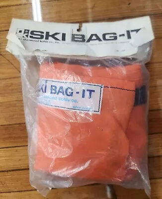 Vintage Ski Bag It Sleeve Storeage USA Olin K2 Fischer Rossignol Orange/blue • $39.99