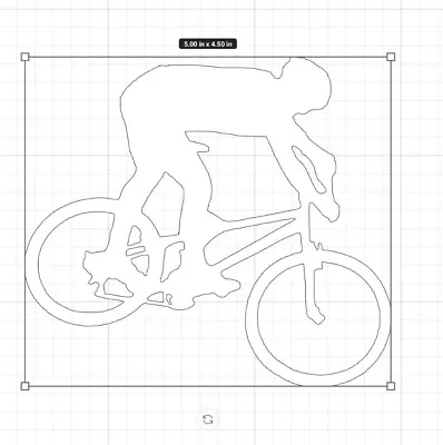 Mountain Bike Biker White Sticker Decal Bicycle Die-cut Sticker Decal • $2.99
