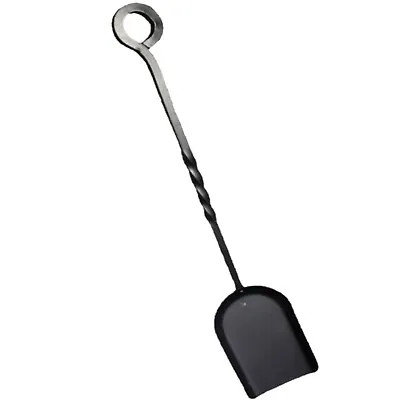 Fireplace Tools Shovel Black Cast Iron Long Handle Fireside Ash Coal Shovel 22  • £8.99