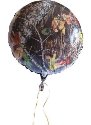 Lot Of 3 Mossy Oak Party Balloons 18  Round Mylar Camouflage • $9.95