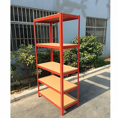 Garage Warehouse Shed Shelving Unit 5 Tier 180cm 150cm Racking Shelf Storage • £22.20