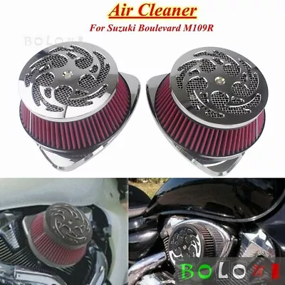 For Suzuki Boulevard M109R 2006-2019 Big Sucker Air Intake Filter Cleaner Chrome • $302.53