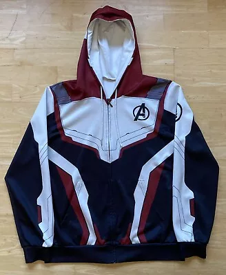 Large 42  Inch Chest Marvel Avengers Hooded Top Zip Up Hoodie • £24.99