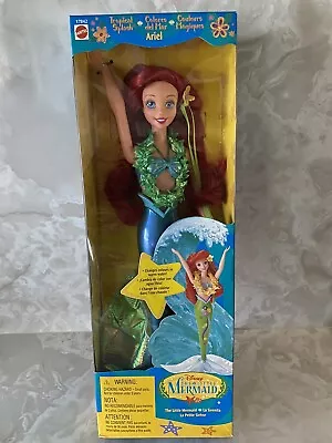 NRFB NIB Tropical Splash Ariel Color Changing Tail Disney's Little Mermaid 1997 • $40