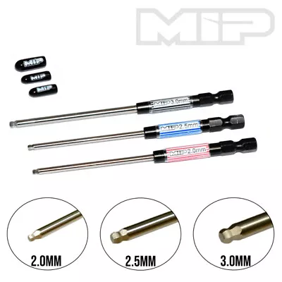 MIP 9516 Speed Tip Ball Hex Driver Wrench Set Metric (3) 2.0mm/ 2.5mm & 3.0mm • $38.99