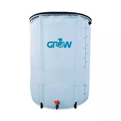 GROW1 Collapsible Reservoir Water Tank 13 Gallon Water Storage Barrel Contain... • $90.38